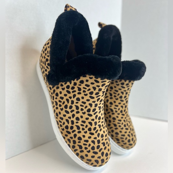 Rouge Helium Womens Faux Fur Trimmed Ankle Booties Sz 8.5M Tried on only NWOB - Picture 12 of 15